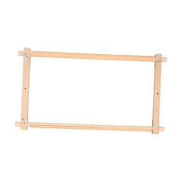 Imagem de KiBcsLic Suporte para bordado, madeira, fácil de usar, multifuncional, suporte para agulhas, para ponto cruz, para quilting, Sem Suporte