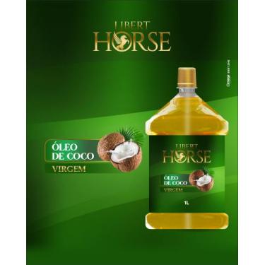 Imagem de Óleo de Coco 1L - Libert Horse  Óleo de coco virgem para a pelagem de 