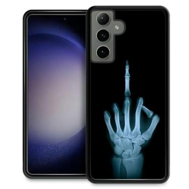 Imagem de TnXee Compatível com Samsung Galaxy A15, capa protetora antiderrapante e à prova de choque de raios X para homens/mulheres, borracha de silicone macio + capa traseira rígida de policarbonato