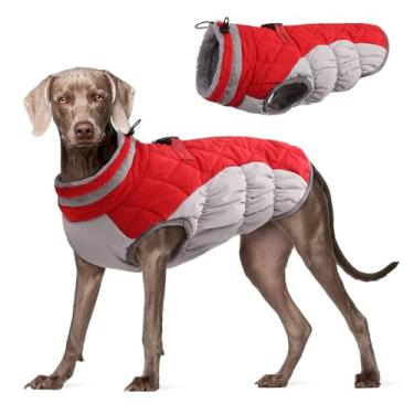 Imagem de Naroote Jaqueta de Inverno para Cachorro, Quente, Reflexiva Impermeabilização, Roupa Neve para Cachorro, Macacão, Corpo, Casaco Quente, Proteção Espessa para Clima Frio, S M L XL (S)