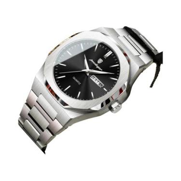 Imagem de Relógio De Quartzo Masculino À Prova d'Água Em Aço Inoxidável POEDAGAR