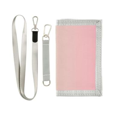 Imagem de Carteira feminina gradiente verde para meninas com chaveiro, alça, compartimentos para cartão, Verde e rosa dégradé, one size