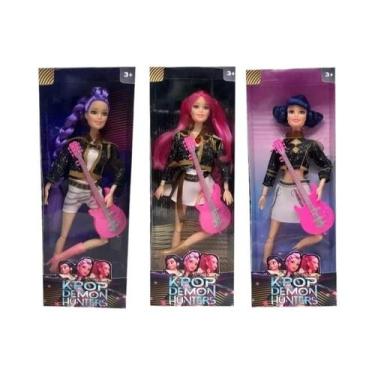 Imagem de Boneca De Vinil De 30CM K-Pop Demon Hunters Anime Para Meninas Rumi Mi