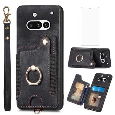 Imagem de Asuwish Capa de telefone compatível com Nothing Phone 3A FGDGNK US preta