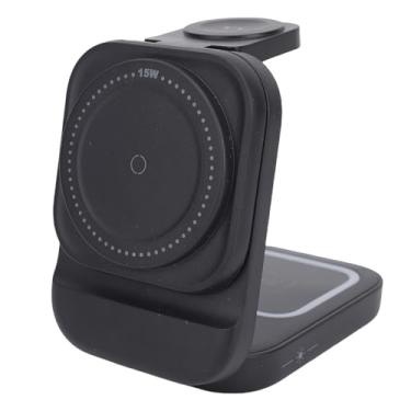 Imagem de VBESTLIFE Estação de Carregamento Sem Fio 3 Em 1, Suporte Removível para Carregador de Banco de Potência para Telefone, Relógio, Fones de Ouvido, Bateria Magnética Portátil