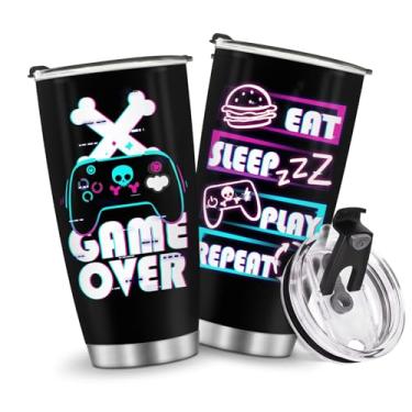 Imagem de Copos isolados para jogos, caneca de 590 ml, presentes de aniversário de Natal para homens, pai, avô, meninos, crianças, filho, carro, viagem, acessórios essenciais essenciais para o frio