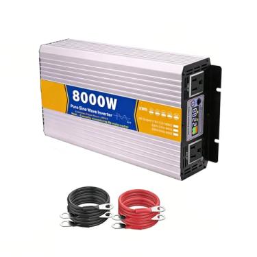 Imagem de 60V to 220V 50HZ,Inversor Carregador de Onda Senoidal Pura 8000W DC 12V 24V 48V 60V 72V Entrada DC Saída AC 110V 220V Inversor de Energia Solar de Baixa Frequência, 48V para 110V