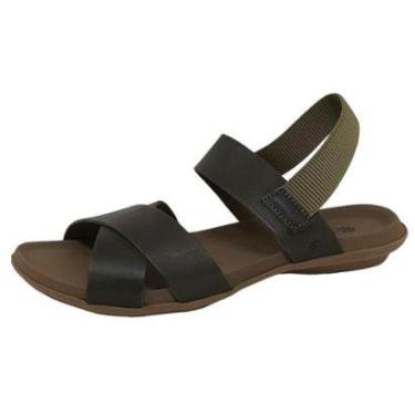 Imagem de Sandalia Feminina Ajustavel Elastico Calce Facil New Face-Feminino