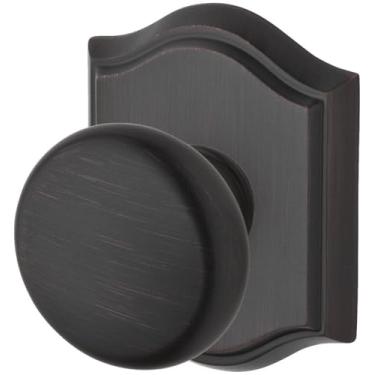 Imagem de Baldwin Reserve Enroutar112 Maçaneta de Porta Entry Round Knob And Traditional Arch Rose Venetian Bronze Finish