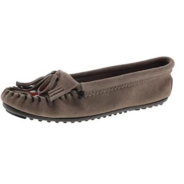 Imagem de Minnetonka Mocassin feminino Thunderbird II, Camurça cinza, 37