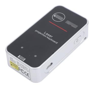 Imagem de Dioche Teclado de Projeção Sem Fio Teclado Virtual Portátil de Tamanho Completo para Smartphone Laptop Tablet Liga de Alumínio Bateria de 700mAh Embutida