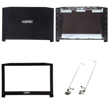 Imagem de WWGTMC Tampa traseira LCD de substituição dobradiças de tampa superior com moldura frontal para laptop Acer Nitro 5 AN515-51 AN515-41 AN515-53 AN515-42 Series Laptop 60.Q2SN2.002 AP211000700