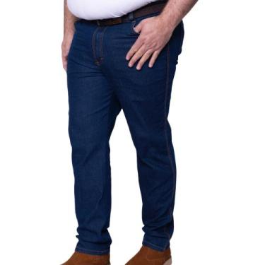 Imagem de Calça Jeans Lycra Masculina Plus Size - FURACÃO MODAS, 52