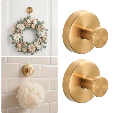 Imagem de Ganchos de ventosa para guirlandas de porta, 2 unidades de ventosas fortes de aço inoxidável para porta de vidro, decorações de outono e Halloween, placa de boas-vindas para porta da frente ao ar