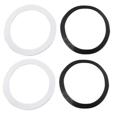 Imagem de YHXiXi Kit de vedação de borracha para filtro de pia de 4 peças adequado para saídas de transbordamento de filtro de água e juntas em T/conector de tubo de quatro vias