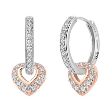 Imagem de Brincos De Argola Minimalistas Em Prata Esterlina 925 Com Fecho De Zir