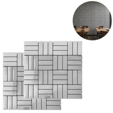 Imagem de 2 Pastilhas Adesiva PVC 30x30cm Decorativa Para Parede - Cascavel