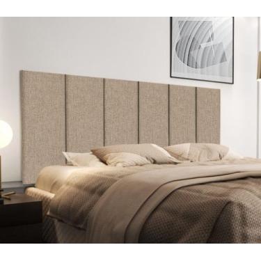 Imagem de Cabeceira para quarto estofada De Casal 1.40 m - Várias Cores - D&V, L