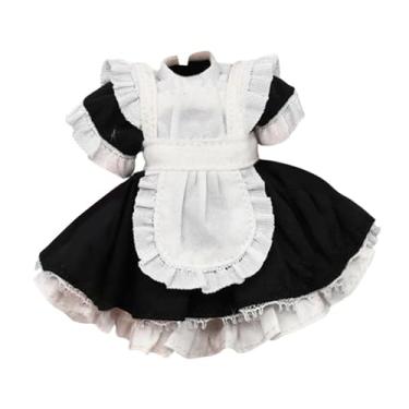 Imagem de MERIGLARE Roupa para Figura de ação em Escala 1:12, Vestido de Empregada Doméstica, Fantasia para Boneca, Vestido Feminino.