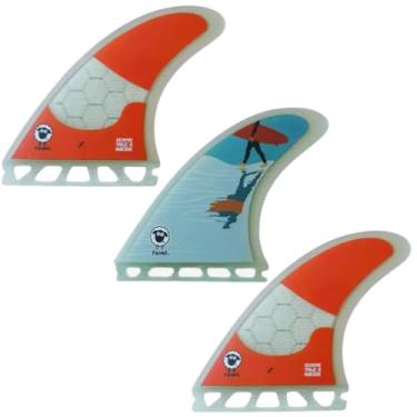 Imagem de Quilha de Surf Farms FS-7 X White Large Futures em Fibra de Carbono e Honeycomb – Alta Área, Controle, Velocidade e Power para Pranchas com Rabeta Larga