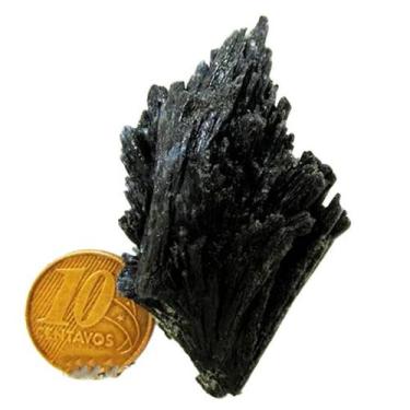 Imagem de Cianita Preta ou Vassoura de Bruxa Pedra Bruta Natural - Cristaisdecur