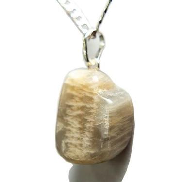 Imagem de Colar Pedrinha Pedra Da Lua Natural Montagem Pino Prata 950 - Cristais