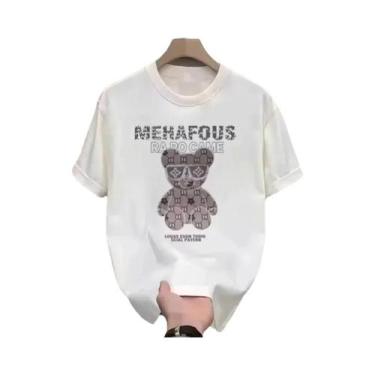 Imagem de Camiseta Unissex De Algodão Pesado Com Gola Redonda, Estilo Casual De 