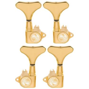 Imagem de Jogo de Tarraxas Tarrachas Blindadas Para Contra Baixo 4 Cordas 2+2 -