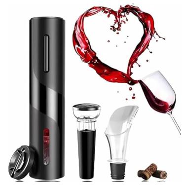 Imagem de Kit de Abridor de Vinho Elétrico a Pilha com Acessórios – Experiência Elegante, Rápida e Sem Esforço para Abrir Garrafas