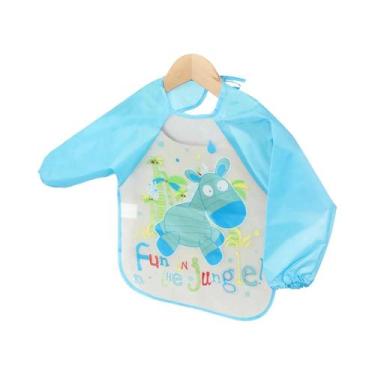 Imagem de Babadores Impermeáveis De Manga Longa Para Bebês, Avental Infantil Em 