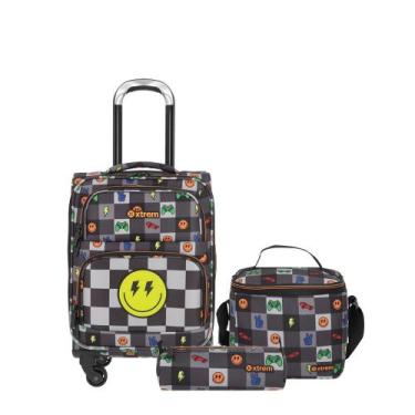 Imagem de Kit Mochila + lancheira + estojo  Speedy Pack 5XT  Preto Gamer - Xtrem