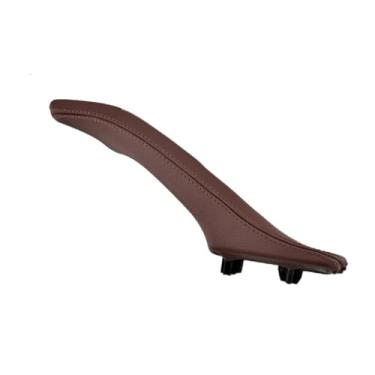 Imagem de Compatível com BMW Série 5 F10 F11 F18 520i 523i 525i 528i 535i LHD RHD Porta interna Puxador de couro Conjunto de substituição Maçaneta interna da porta(RIGHT RED BROWN)