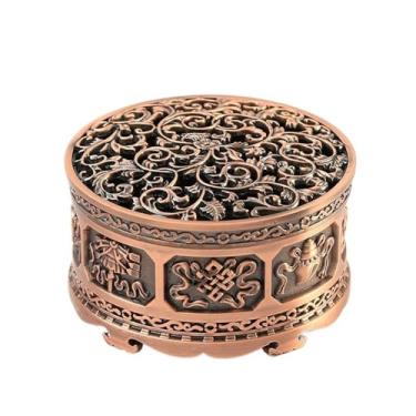 Imagem de Queimador de incenso clássico Home Alloys para decoração de olíbano, carvão, bastão, pó, cone, bobina e incenso de torre (multicolorido)