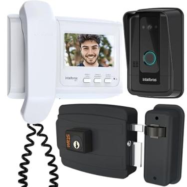 Imagem de Kit 1 Vídeo Porteiro Interfone IVR 4 INTELBRAS + 1 Fechadura STAM IVR4