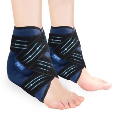 Imagem de NEWGO Tobillera con Bolsa de Hielo Reutilizable para Terapia Fría y Ca