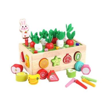 Imagem de Brinquedos Educativos De Madeira Montessori Para Crianças, Auxílio De 