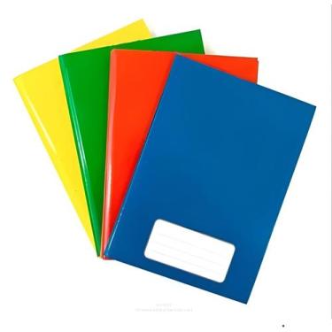 Imagem de Kit 4 Cadernos Grande Brochura Escolar Capa Dura 96 Folhas - Wari