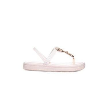 Imagem de Sandália Flatform Mississipi Metal Bege-Feminino
