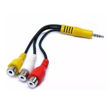 Imagem de Cabo Adaptador P Tv Led Lg Samsung P2 P3 X Av Rca Composto
