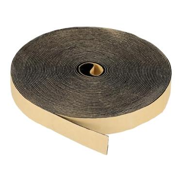 Imagem de PATIKIL Fita isolante de espuma, 1,5 cm L x 0,6 cm x 32,8 m, tira de vedação de porta autoadesiva para ar condicionado de janela de porta, preta