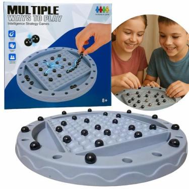 Imagem de Jogo De Xadrez Magnético Jogo De Tabuleiro Com 24 Esferas Lançamento -