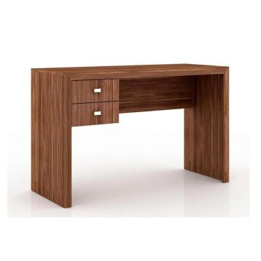 Imagem de Mesa de Escritório ME4165 c/ 2 Gavetas Nogal - Tecno Mobili