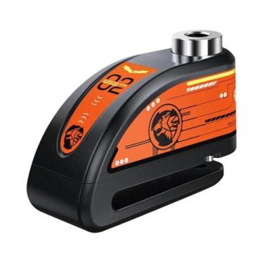 Imagem de Cadeado De Alarme Antifurto Para Moto E Bicicleta 120dB À Prova d'Água