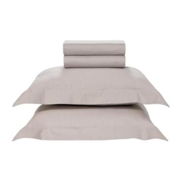 Imagem de Jogo de Cama Queen Karsten Bossa 300 Fios Algodão Egípcio 04 Peças, Pr