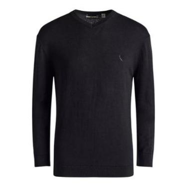 Imagem de Suéter Reserva Basico Gola V Masculino Cinza Escuro-Masculino