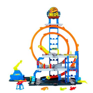 Imagem de Pista Garagem Mega Loop Hot Wheels City JBM74 - Mattel