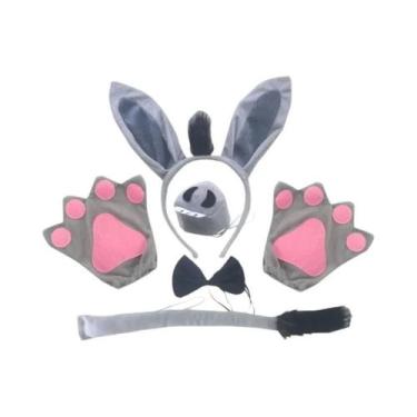 Imagem de Fantasia De Cosplay De Burro Para Crianças E Adultos Com Tiara, Gravat