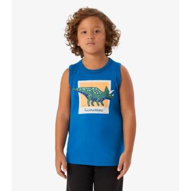 Imagem de Regata Infantil em Meia Malha Rovi Kids Azul, 1, Azul