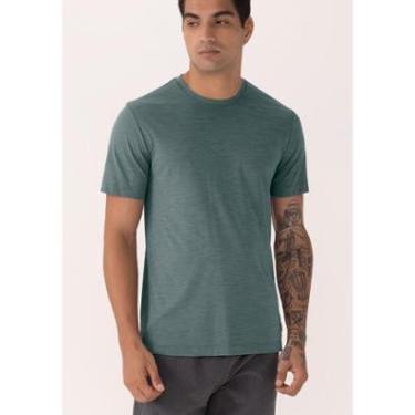 Imagem de Camiseta Básica De Mangas Curtas Em Malha De Poliamida-Masculino