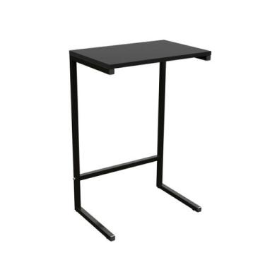 Imagem de Mesa De Apoio Lateral Retangular Dicarlo, PRETO